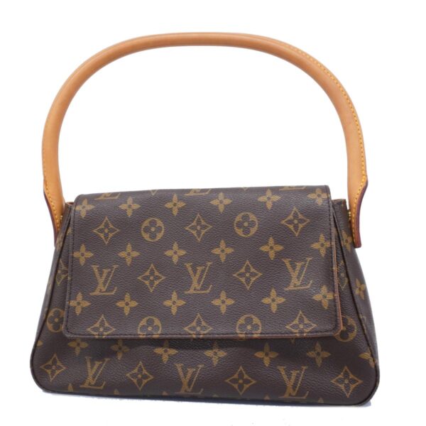 1240001052121 1 Louis Vuitton Mini Looping Monogram Shoulder Bag Brown