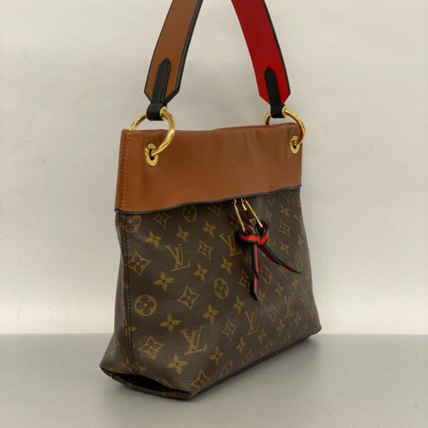 1240001052134 2 Louis Vuitton Tuilerie Bezas Monogram 2way Bag Caramel