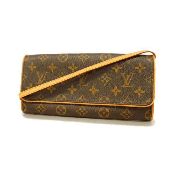 1240001052143 1 Louis Vuitton Pochette Twin GM Monogram Shoulder Bag Brown