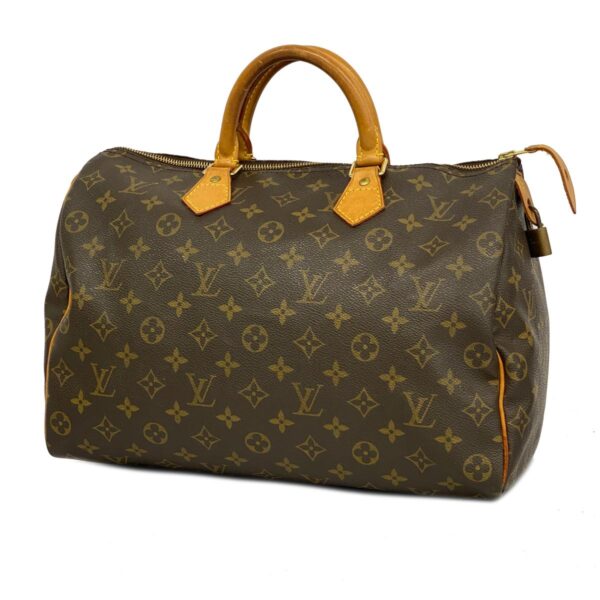 1240001052158 1 Louis Vuitton Speedy 35 Monogram Handbag Brown