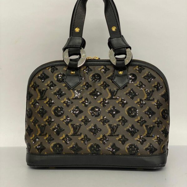 1240001052165 11 Louis Vuitton Alma Sequins Monogram Eclipse Handbag Noir