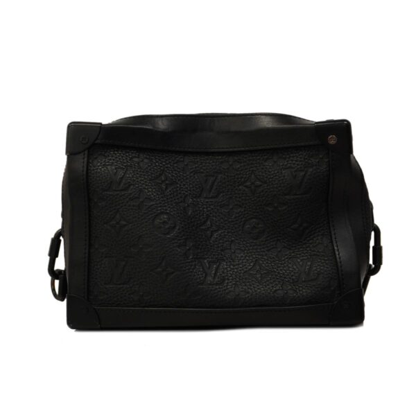 1240001052169 12 Louis Vuitton Soft Trunk Monogram Taurillon Shoulder Bag Noir