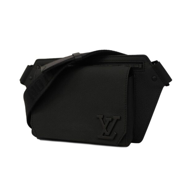 1240001052174 1 Louis Vuitton Takeoff Sling LV Aerogram Body Bag Black