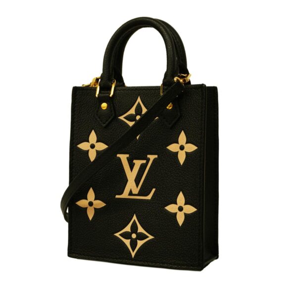 1240001052176 1 Louis Vuitton Petite Sac Plat Empreinte 2way Bicolor Black