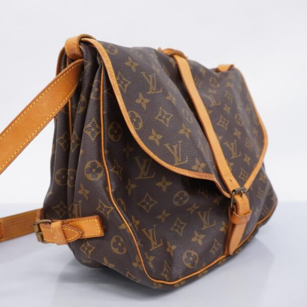 1240001052185 2 Louis Vuitton Saumur 35 Monogram Shoulder Bag Brown