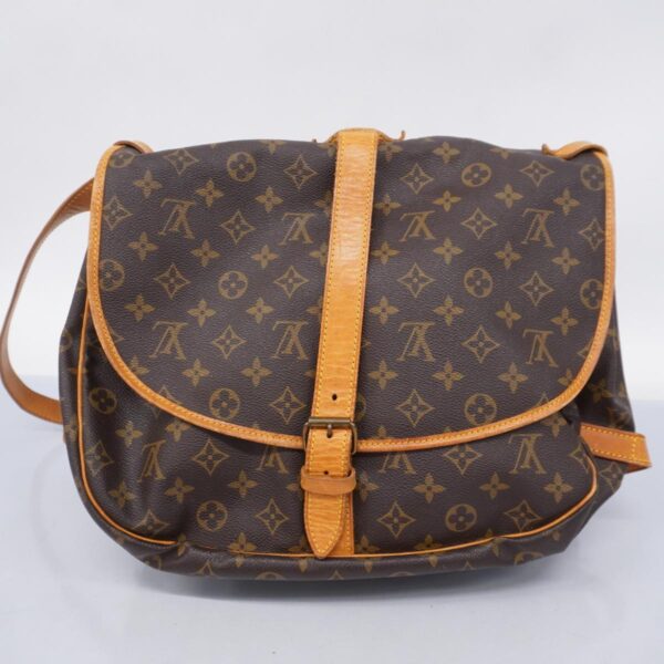 1240001052185 20 Louis Vuitton Saumur 35 Monogram Shoulder Bag Brown