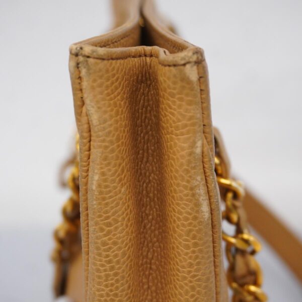 1240001052209 8 Chanel Caviar Skin Shoulder Bag Beige