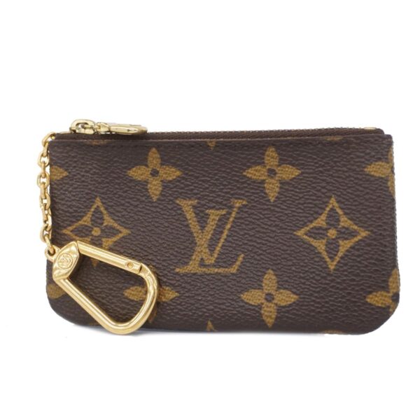 1240001052214 1 Louis Vuitton Pochette Clé Monogram Coin Case Brown