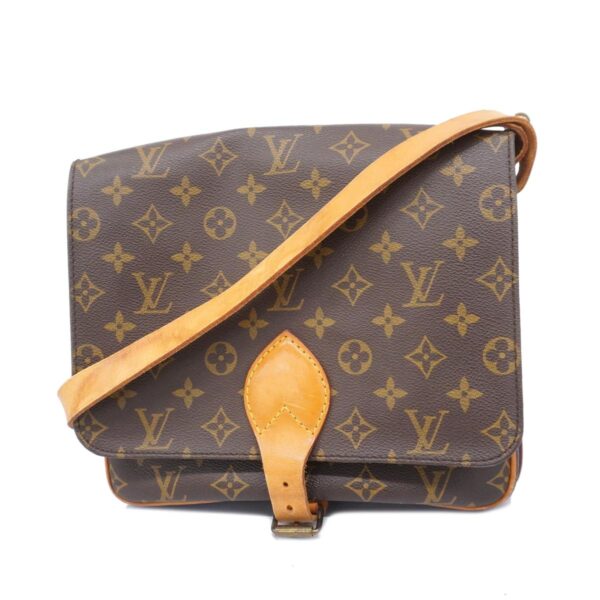 1240001052219 1 Louis Vuitton Cartesier GM Monogram Shoulder Bag Brown