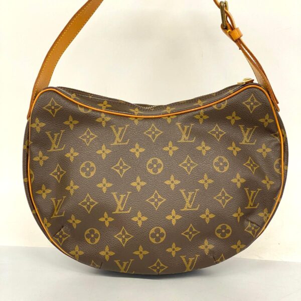 1240001052237 9 Louis Vuitton Croissant MM Monogram Shoulder Bag Brown