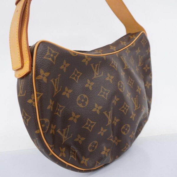 1240001052247 2 Louis Vuitton Croissant MM Monogram Shoulder Bag Brown