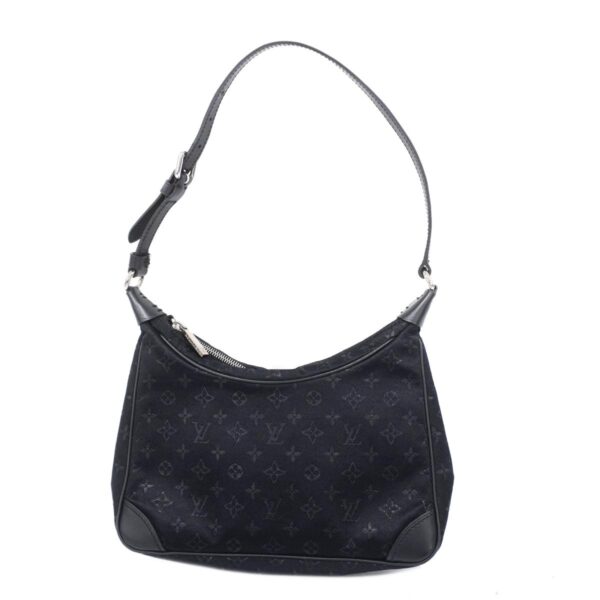 1240001052249 1 Louis Vuitton Little Boulogne Monogram Satin Handbag Noir