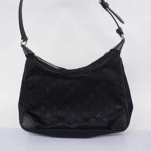 1240001052249 9 Louis Vuitton Little Boulogne Monogram Satin Handbag Noir