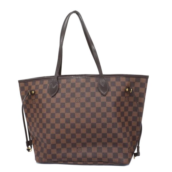 1240001052263 1 Louis Vuitton Neverfull MM Damier Tote Bag Ebene