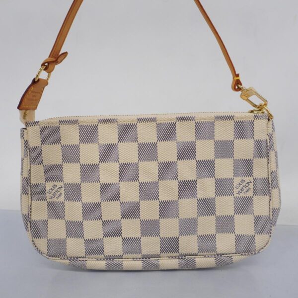 1240001052266 9 Louis Vuitton Pochette Accessoire Damier Azur Pouch White