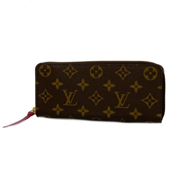 1240001052274 1 Louis Vuitton Portefeuille Clemence Long Wallet Fuchsia Red