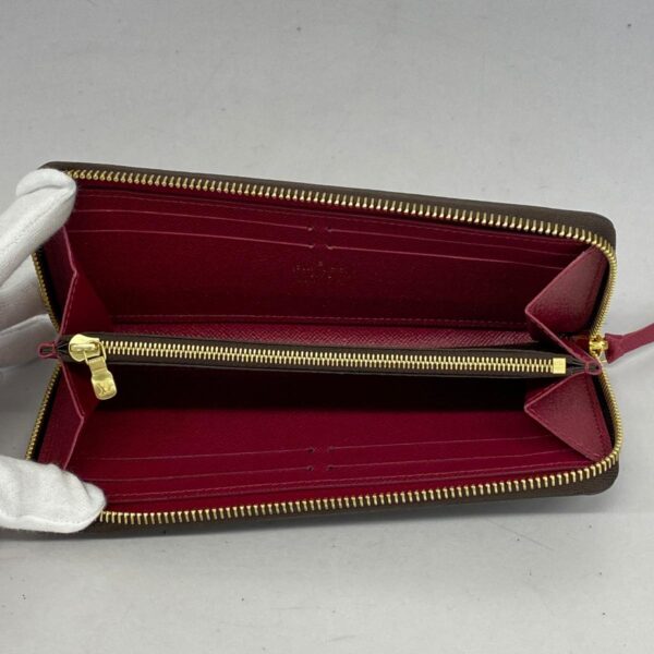 1240001052274 3 Louis Vuitton Portefeuille Clemence Long Wallet Fuchsia Red