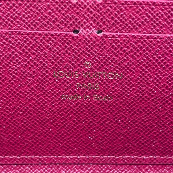 1240001052274 4 Louis Vuitton Portefeuille Clemence Long Wallet Fuchsia Red