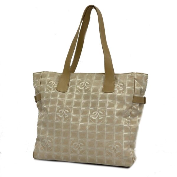 1240001052276 1 Chanel Nylon Tote Bag Beige