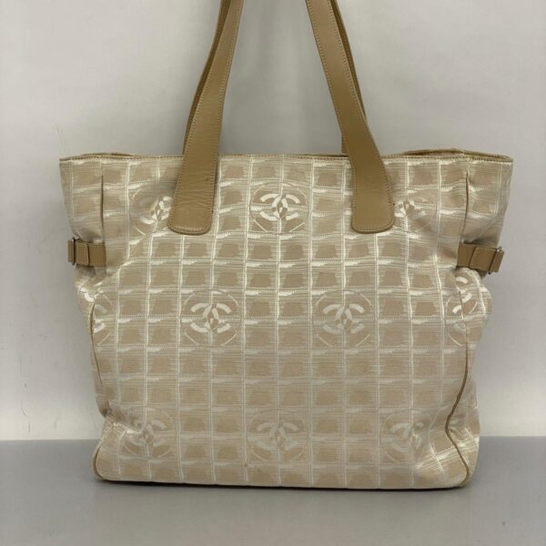 1240001052276 14 Chanel Nylon Tote Bag Beige