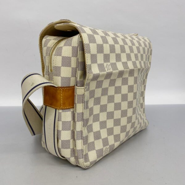 1240001052281 2 Louis Vuitton Naviglio Damier Azur Shoulder Bag White