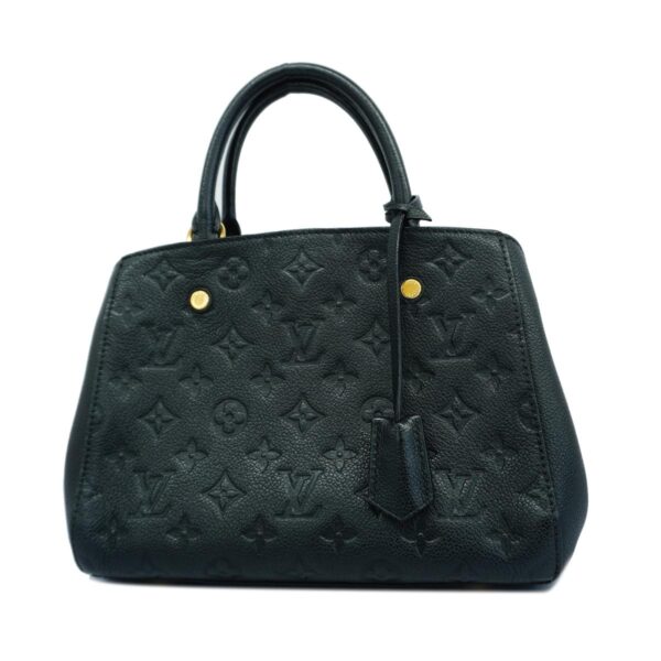 1240001052302 1 Louis Vuitton Montaigne BB Empreinte Handbag Noir