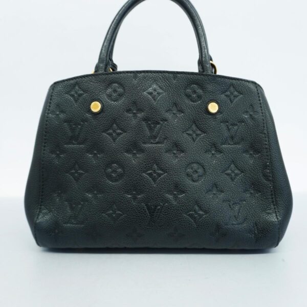 1240001052302 18 Louis Vuitton Montaigne BB Empreinte Handbag Noir