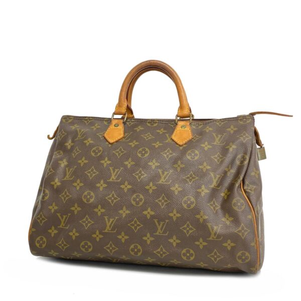 1240001052322 1 Louis Vuitton Speedy 35 Monogram Handbag Brown