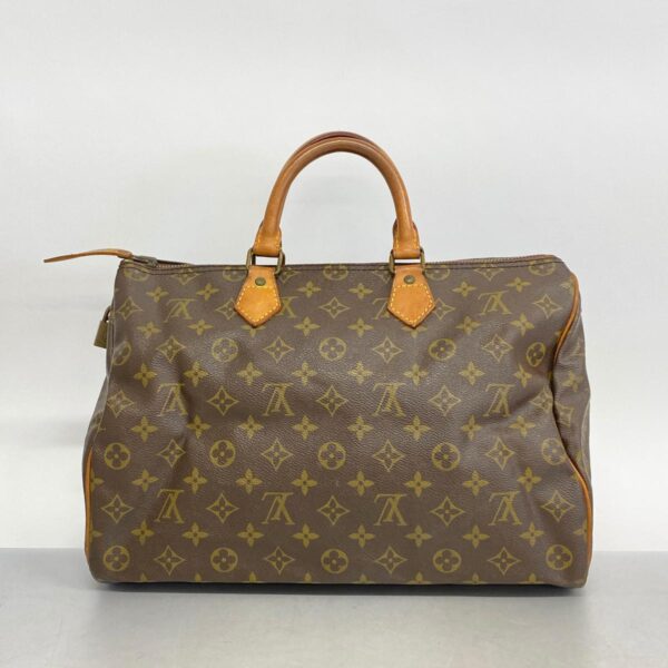 1240001052322 13 Louis Vuitton Speedy 35 Monogram Handbag Brown