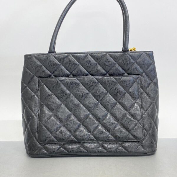 1240001052347 12 Chanel Caviar Skin Tote Bag Black