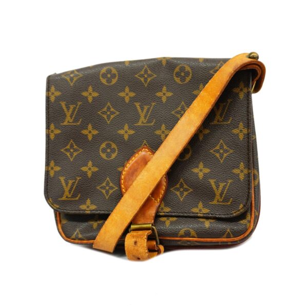 1240001052367 1 Louis Vuitton Cartesier MM Monogram Shoulder Bag Brown