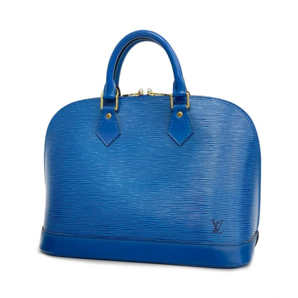 1240001052379 1 Louis Vuitton Alma Epi Handbag Toledo Blue