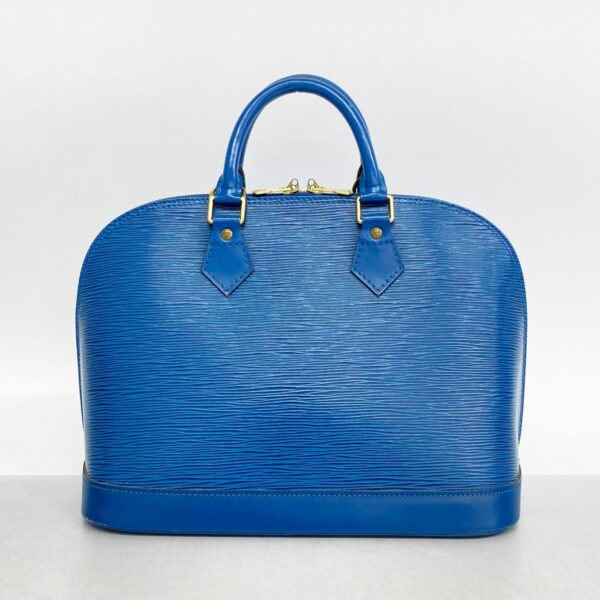 1240001052379 11 Louis Vuitton Alma Epi Handbag Toledo Blue