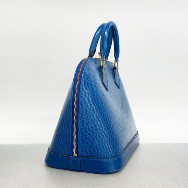 1240001052379 2 Louis Vuitton Alma Epi Handbag Toledo Blue