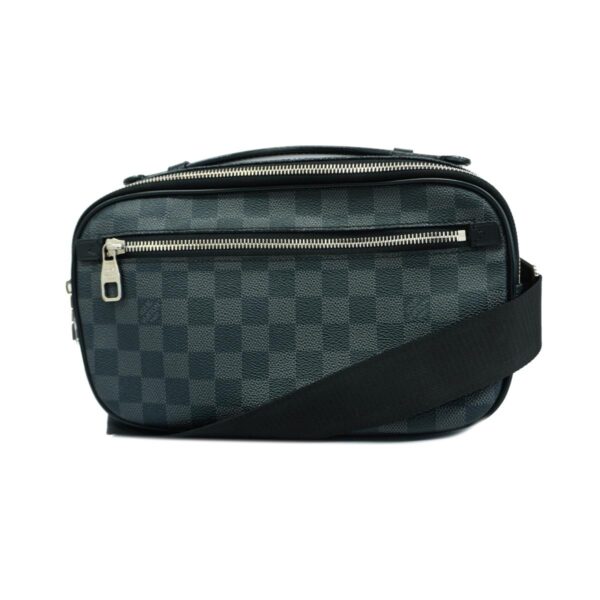 1240001052388 1 Louis Vuitton Ambrel Damier Graphite Body Bag Black