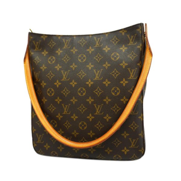 1240001052389 1 Louis Vuitton Looping GM Monogram Shoulder Bag Brown