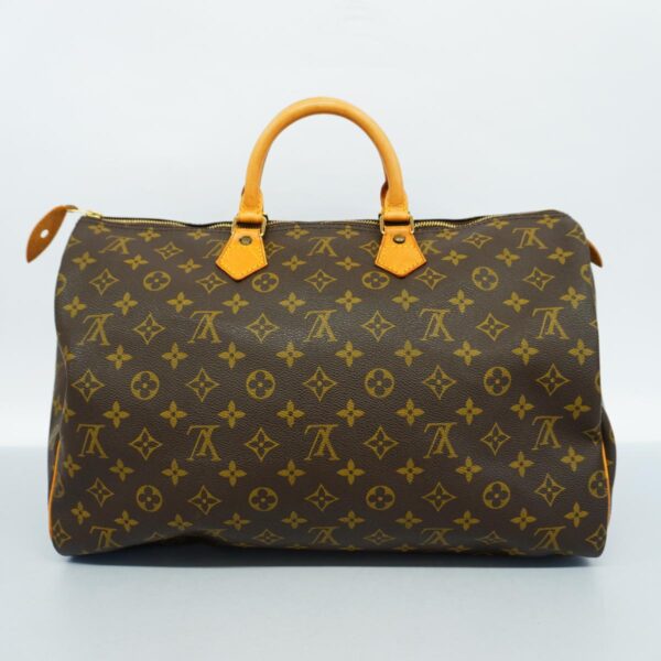 1240001052390 13 Louis Vuitton Speedy 40 Monogram Handbag Brown