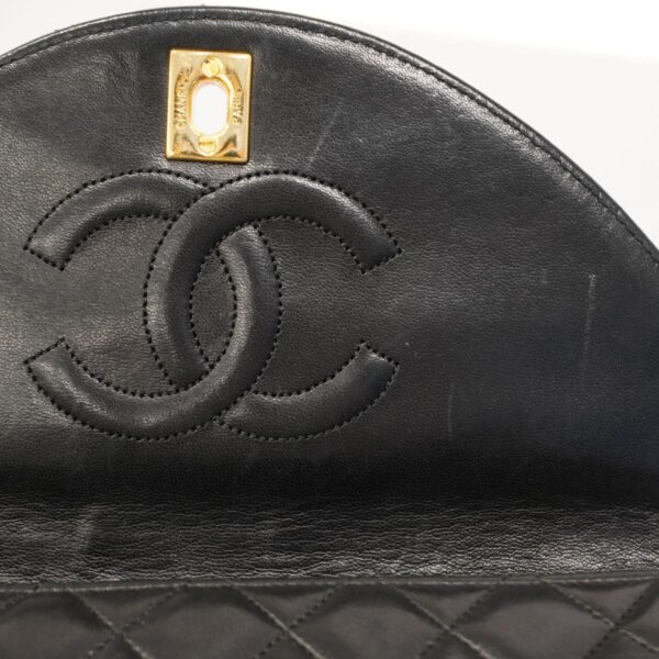 1240001052409 9 Chanel Matelasse Chain Lambskin Shoulder Bag Black