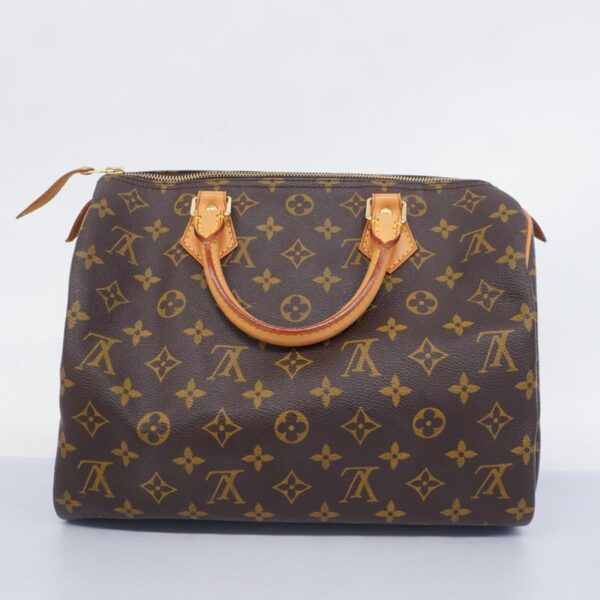 1240001052439 12 Louis Vuitton Speedy 30 Monogram Handbag Brown