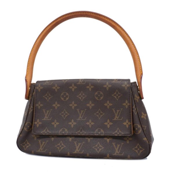 1240001052441 1 Louis Vuitton Mini Looping Monogram Shoulder Bag Brown