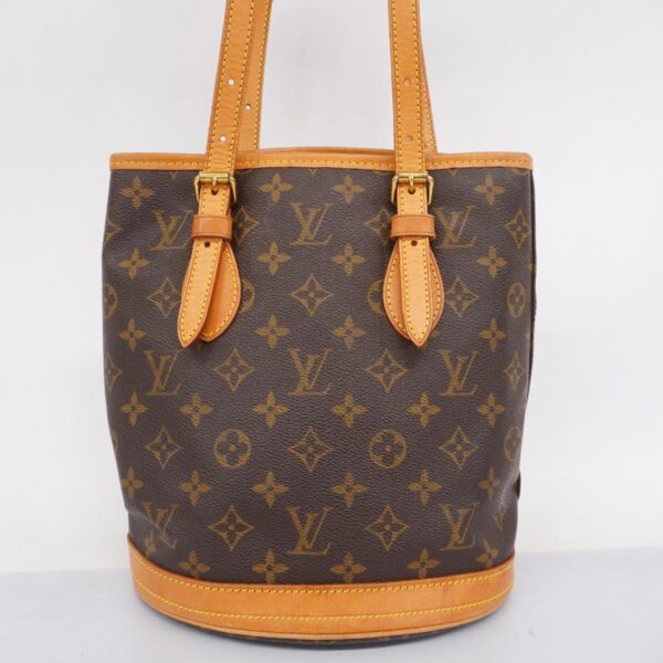 1240001052503 19 Louis Vuitton Bucket PM Monogram Tote Bag Brown