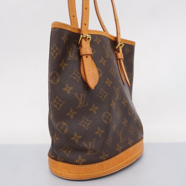 1240001052503 2 Louis Vuitton Bucket PM Monogram Tote Bag Brown