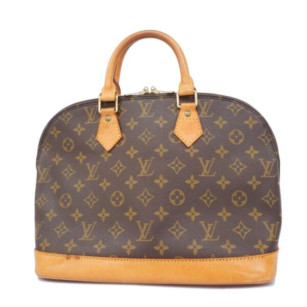 1240001052505 1 Louis Vuitton Alma Monogram Handbag Brown