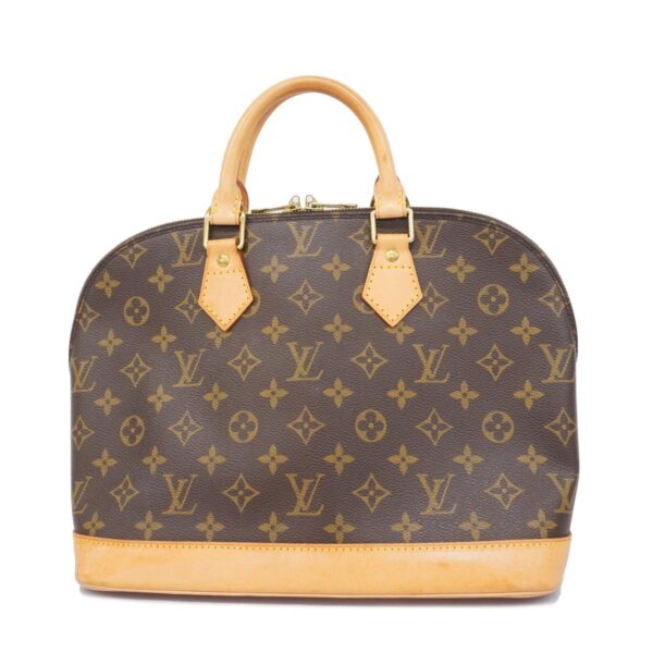 1240001052506 1 Louis Vuitton Alma Monogram Handbag Brown