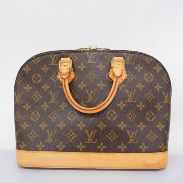 1240001052506 13 Louis Vuitton Alma Monogram Handbag Brown