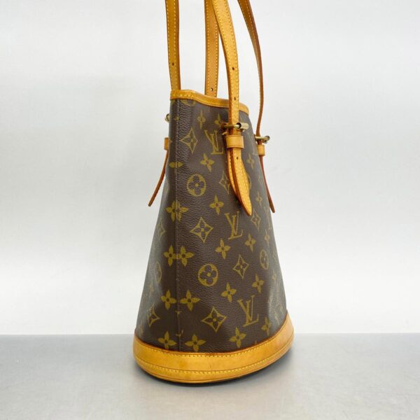 1240001052514 2 Louis Vuitton Bucket PM Monogram Tote Bag Brown