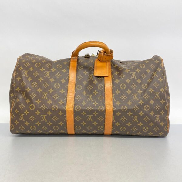 1240001052515 15 Louis Vuitton Keepall Bandouliere 55 Monogram Bag Brown