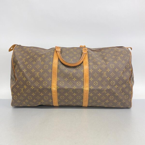 1240001052571 14 1 Louis Vuitton Keepall 60 Monogram Bag Brown