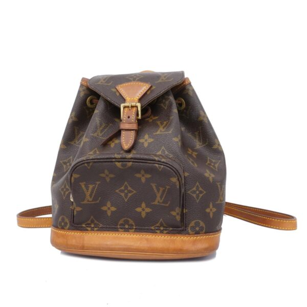 1240001052594 1 Louis Vuitton Mini Monsouris Monogram Rucksack Brown