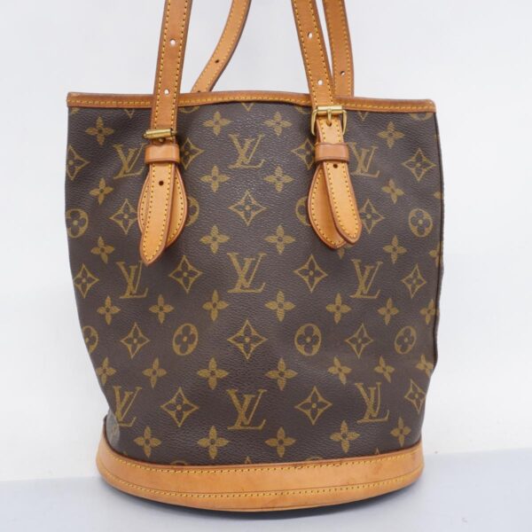 1240001052595 18 Louis Vuitton Bucket PM Monogram Tote Bag Brown